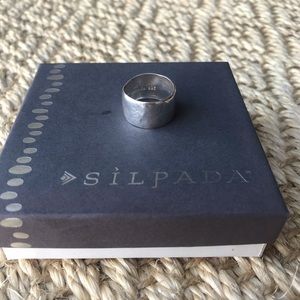 Retired Silpada Oxidized Ring .925 Size 9